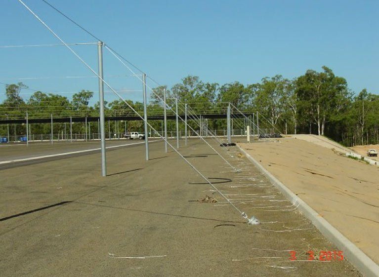 Raked Tension Piles