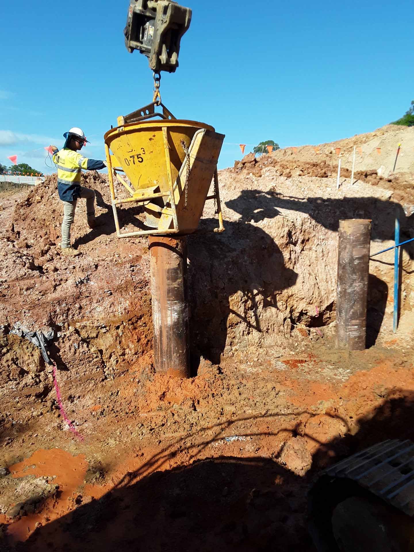 Bli Bli &ndash; Bored Piers with Temporary Steel Liners