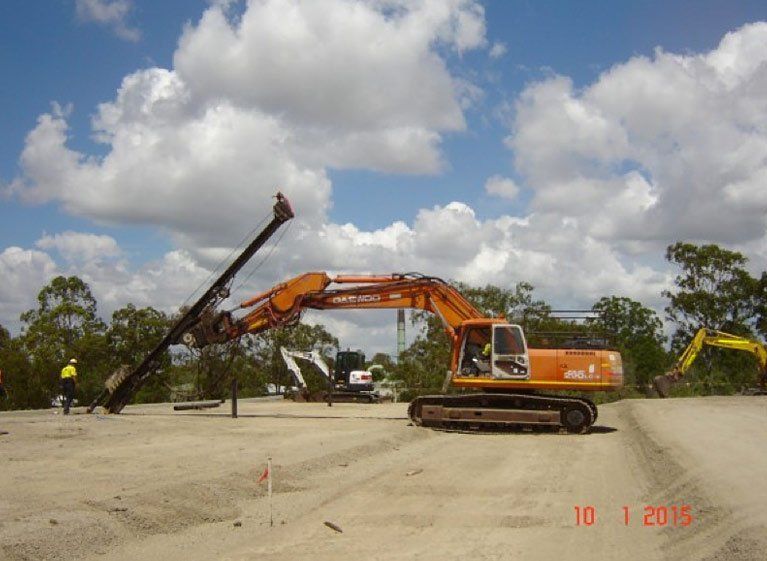 Raked Tension Piles